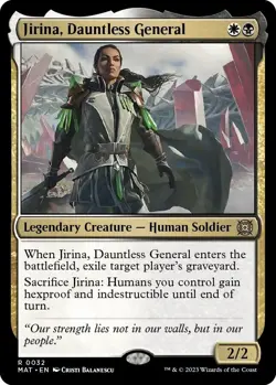 *foil* JIRINA DAUNTLESS GENERAL 032 March of the Machine Aftermath MTG - Image 1
