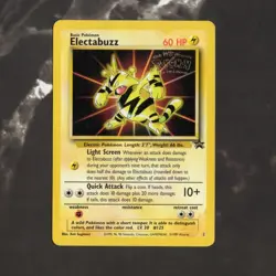 Electrabuzz #2 Black Star Promo Stamped Pokemon 1st Movie Non-Holo LP - Image 1