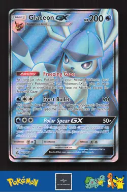 2018 Pokemon SM Ultra Prism 141/156 Glaceon GX - Image 1