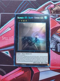 Yugioh Number 101: Silent Honor ARK LED9-EN000 Ghost Rare 1st Ed NM - Image 1