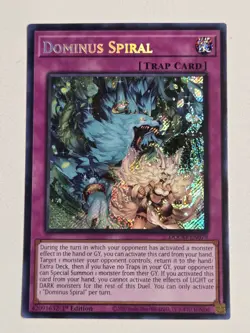 Dominus Spiral DOOD-EN079 Secret Rare Yugioh 1st Edition Doom of Dimensions Mint - Image 1