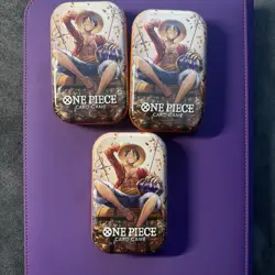Sealed One Piece Card Game Mini Tin Vol. 2 Luffy OP-13 LOT OF 3 - Image 1