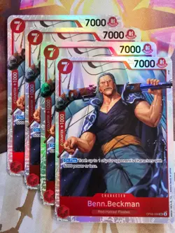 4x One Piece TCG Benn.Beckman OP09-009 Emperors in the New World English NM x4 - Image 1