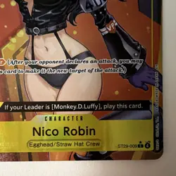 Nico Robin ST29-009 Blocker Trigger Starter Deck 29 Egghead One Piece CCG Card - Image 2