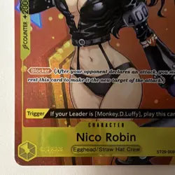 Nico Robin ST29-009 Blocker Trigger Starter Deck 29 Egghead One Piece CCG Card - Image 3