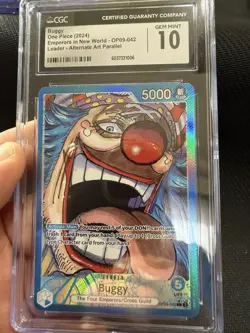 One Piece TCG English OP09-042 Leader Alternate Art Buggy CGC 10 - Image 1