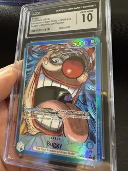 One Piece TCG English OP09-042 Leader Alternate Art Buggy CGC 10 - Image 2