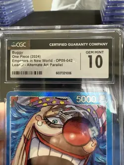 One Piece TCG English OP09-042 Leader Alternate Art Buggy CGC 10 - Image 3