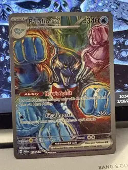 2025 Pokemon Prismatic Evolutions Palafin ex Special Illustration Rare #151/131 - Image 1
