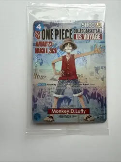 One Piece Card Game Monkey D. Luffy US Voyage Promo Sealed - Image 1