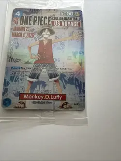 One Piece Card Game Monkey D. Luffy US Voyage Promo Sealed - Image 4