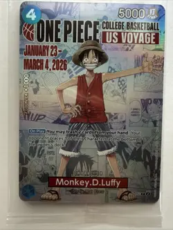 One Piece Card Game Monkey D. Luffy US Voyage Promo Sealed - Image 5
