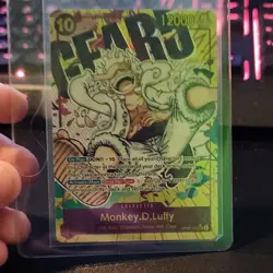 One Piece CCG Monkey.D.Luffy 12000 Power Cost 10 OP05-119 Character Card - Image 1