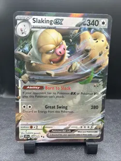 Slaking ex 147/191 Surging Sparks Ultra Rare Holo Pokemon Card NM - Image 1