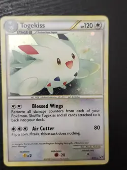 Pokemon TCG Togekiss Holo Rare Card 9/90 Undaunted HGSS - Image 1