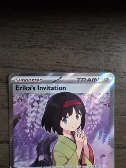Erika’s Invitation 196/165 Scarlet & Violet 151 Full Art NM Pokemon Card - Image 2