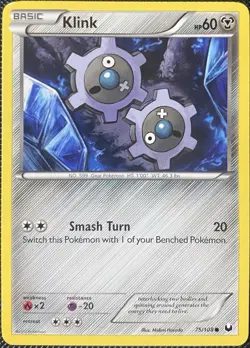 Klink 75/108 Dark Explorers Regular - Pokemon Card - Image 1