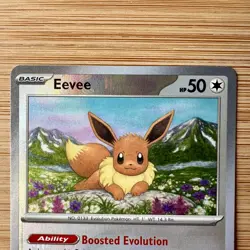 Pokemon TCG - Eevee 074/131 Poke Ball Pattern Card - Prismatic Evolutions (NM) - Image 3