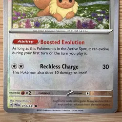 Pokemon TCG - Eevee 074/131 Poke Ball Pattern Card - Prismatic Evolutions (NM) - Image 4