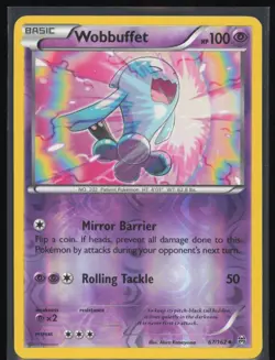 Wobbuffet Reverse Holo 67/162 Pokemon XY: BREAKthrough LP Pokemon Card - Image 1