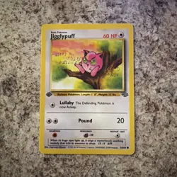 Jigglypuff 1st Edition 54/64 Jungle Pokemon Card - Image 1