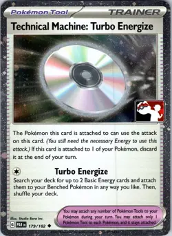 Technical Machine: Turbo Energize 179/182 Prize Pack Series Cards Pokemon TCG NM - Image 1