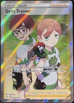 Gym Trainer (Full Art) 068/072 Shining Fates Holo - Pokemon Card - Image 1