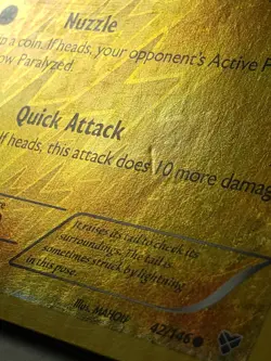 REVERSE HOLO Pikachu 42/146 PL - XY Base Set Pokemon Card - MAHOU Art - Image 3