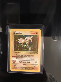 Hitmonlee 7/62 Base Set Fossil Set Holo Pokemon Card | MP - Image 1