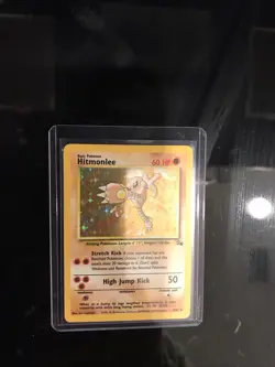 Hitmonlee 7/62 Base Set Fossil Set Holo Pokemon Card | MP - Image 4