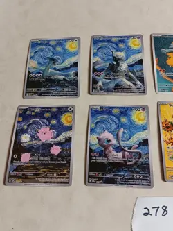 8 Pokemon x Van Gogh Black Star Promo ACG Art Card - read description - Image 2
