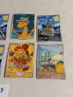 8 Pokemon x Van Gogh Black Star Promo ACG Art Card - read description - Image 3