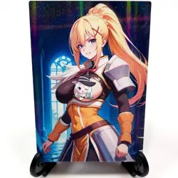 KonoSuba Darkness Sexy Hot Anime Waifu Girl Doujin Lewd Goddess Story Art Card - Image 1