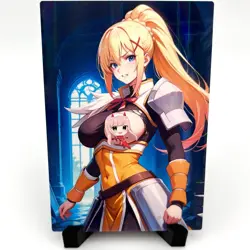 KonoSuba Darkness Sexy Hot Anime Waifu Girl Doujin Lewd Goddess Story Art Card - Image 2