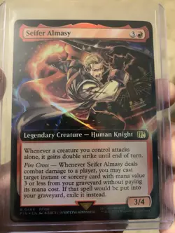 MTG Final Fantasy: Seifer Almasy (Borderless) (Extended Art) - NEAR MINT - Foil - Image 1