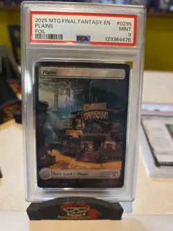 Magic The Gathering Final Fantasy Plains Foil Seventh Heaven FF7 PSA 9 - Image 1