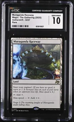 MTG Magic: The Gathering Muraganda Raceway 0257 2025 Aetherdrift Rare CGC 10 - Image 1