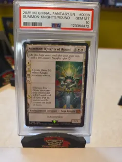 Magic The Gathering Final Fantasy Summon: Knights of Round PSA 10 Pop 5 - Image 1