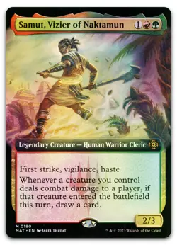 Samut, Vizier of Naktamun (Extended Art) #180 (Foil) LP March of the Machine - Image 1