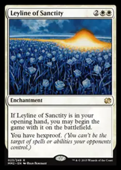 1x Leyline of Sanctity NM-Mint, English Modern Masters 2015 MTG Magic - Image 1
