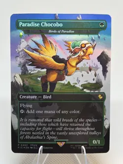 Paradise Chocobo Birds of Paradise Borderless FOIL X1 FIC MTG Final Fantasy FB1 - Image 1