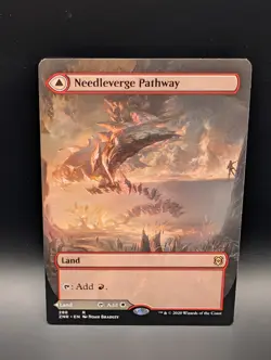 MTG - Needleverge Pathway \ Pillarverge Pathway - BORDERLESS - Land - ZNR #288 - Image 1