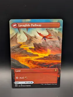 MTG - Riverglide Pathway \ Lavaglide Pathway - BORDERLESS - Land UR - ZNR #289 - Image 2