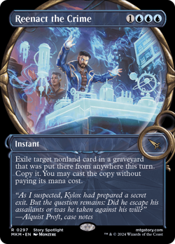 x1 Reenact the Crime MKM MTG 297 SHOWCASE RARE M/NM 1x - Image 1
