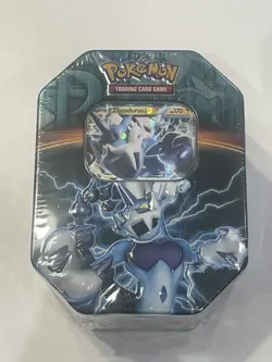 Pokemon 2013 THUNDURUS EX Tin Black & White Team FACTORY SEALED - Image 1