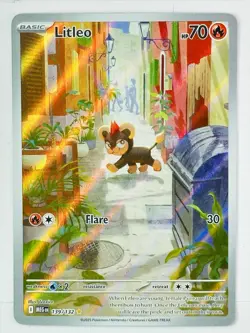 Litleo IR ILLUSTRATION RARE 139/132 Mega Evolution English Pokemon TCG - Image 1