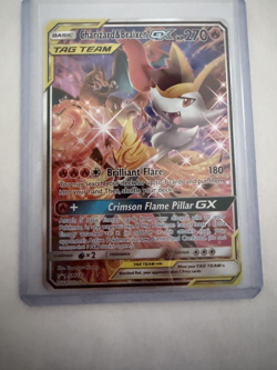 Pokemon TCG Charizard and Braixen GX Tag Team Holo Black Star Promo - Image 1