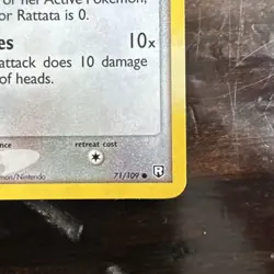 Rattata Team Rocket Returns 71/109 Reverse Holo Stamped Pokemon TCG Vintage NM - Image 3