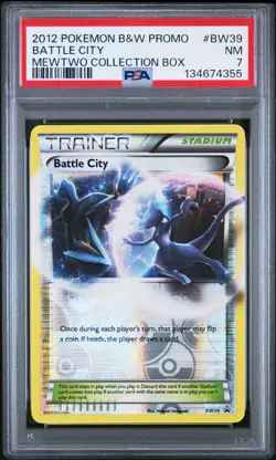 (PSA 7) Pokemon: Mewtwo Collection Box – Battle City #BW39 [Promo] - Image 1