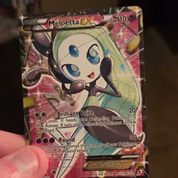 Pokemon Meloetta EX Ultra Rare Full Art Holo Legendary Treasures Radiant Collec… - Image 1